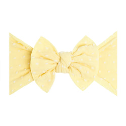 Shabby Patterned Knot Bow, Buttermint (One Size)