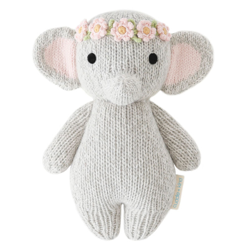 cuddle + kind Baby Elephant with Flower Crown