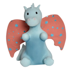 Sunrise Dragon - Organic Rubber Rattle & Teether with Crinkle Wings