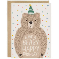 Beary Happy Birthday Greeting Card