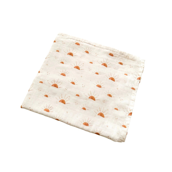 Boho Suns Muslin Swaddle Blanket