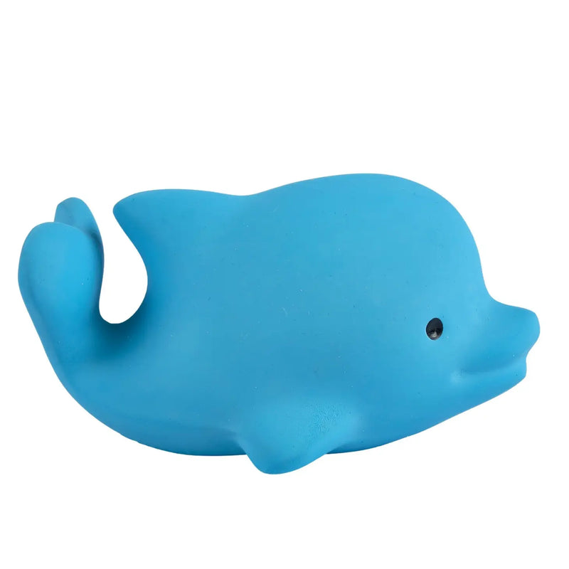 Dolphin - Organic Rubber Rattle, Teether & Bath Toy