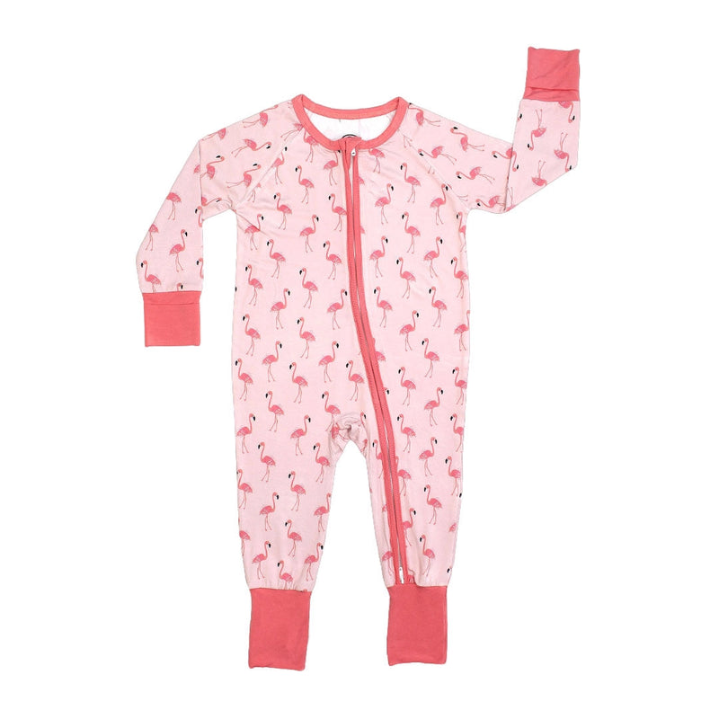 Fancy Flamingos Bamboo Zippy Pajama