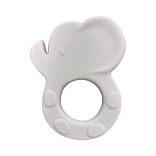 Elephant Silicone Teether Light Gray