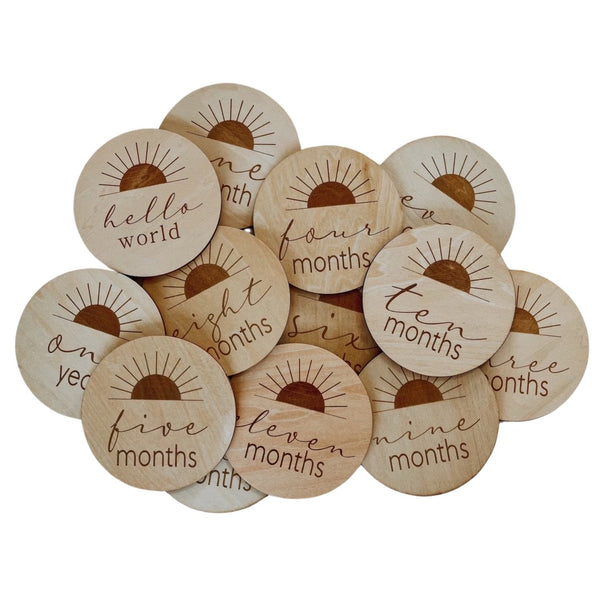 Sunshine Baby Milestone Wood Discs