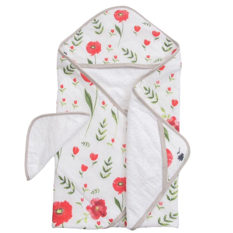 Infant Hooded Towel Set - Summer Poppy