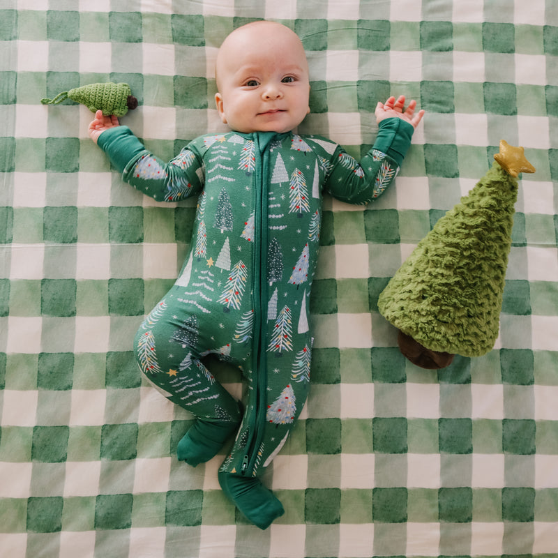 Green Christmas Trees Baby Gift Box