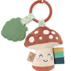 Itzy Pal Plush + Teether - Mushroom