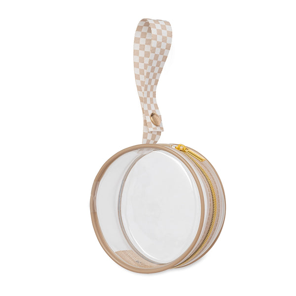 Clear Paci Pod - Checkerboard