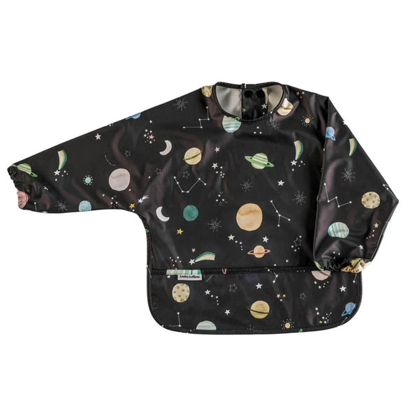 Long Sleeve Waterproof Bib - Planets