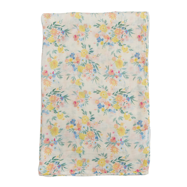 Muslin Swaddle Blanket - Floral Bouquet