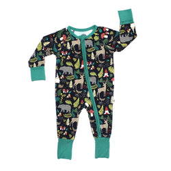 Night Forest Convertible Bamboo Zippy Pajama