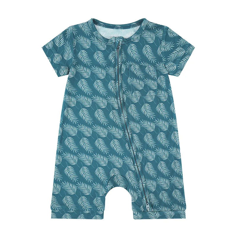 Palms in Paradise Bamboo Shorty Romper