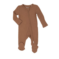 Waffle Footie - Pecan Brown