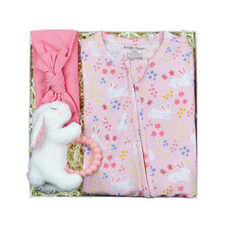 Pink Bunnies Baby Gift Box