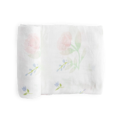 Deluxe Muslin Swaddle Blanket - Peony