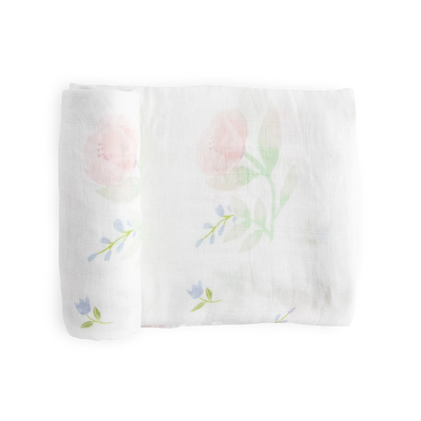 Deluxe Muslin Swaddle Blanket - Peony