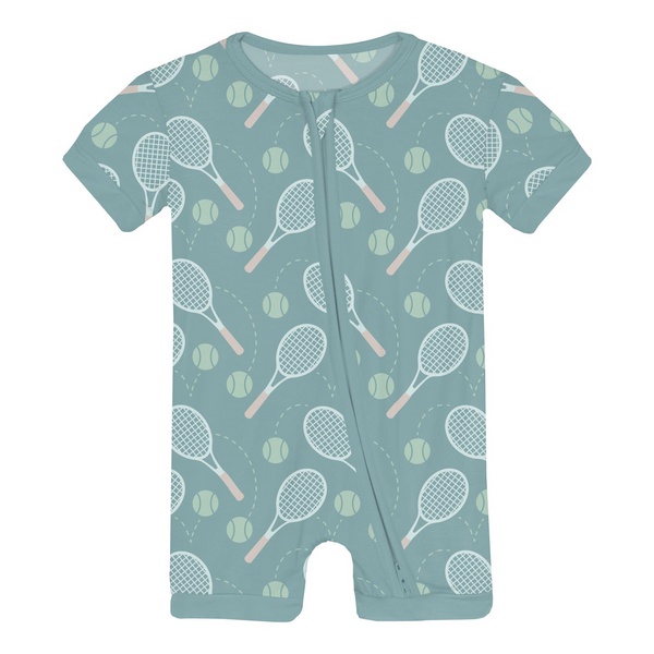 Shorty Sleeper with Zipper - Jade Tennis