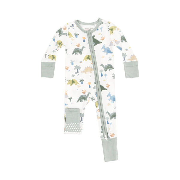 Bamboo Zip Romper - Soft Dinos