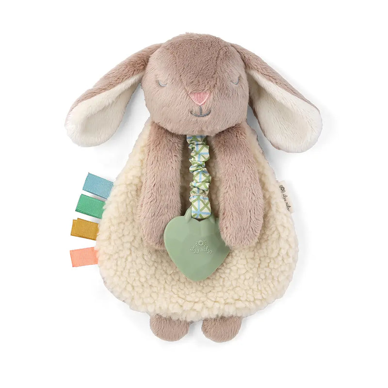 Bunny Taupe Lovey Plush + Teether Toy