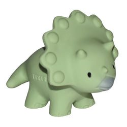 Triceratops (Trice) - Organic Rubber Rattle, Teether & Bath Toy