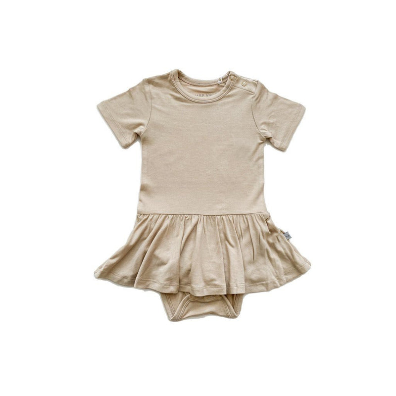 Twirl Skirt Bodysuit - Tan