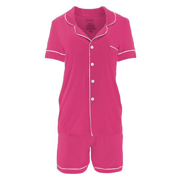 Women's Bamboo Collared Pajama Set - Calypso