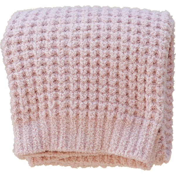Waffle Knit Mini Blanket Rosette
