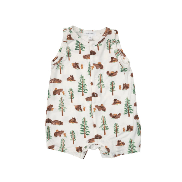 Bamboo Shortie Romper - Little Bears