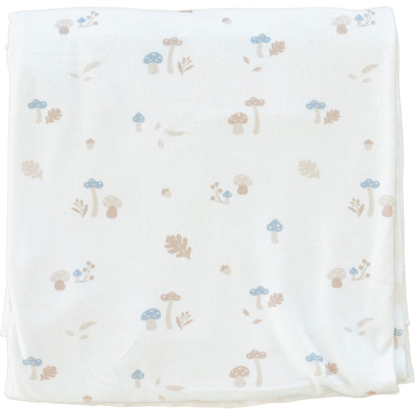 Minky Stretch Luxe Swaddle - Mushroom