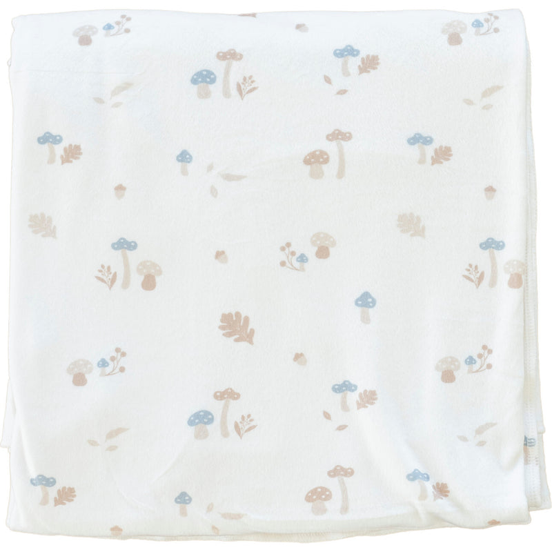 Minky Stretch Luxe Swaddle - Mushroom