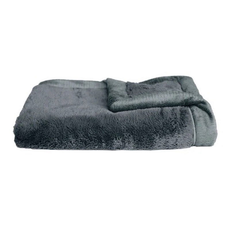 Lush Mini Blanket Charcoal