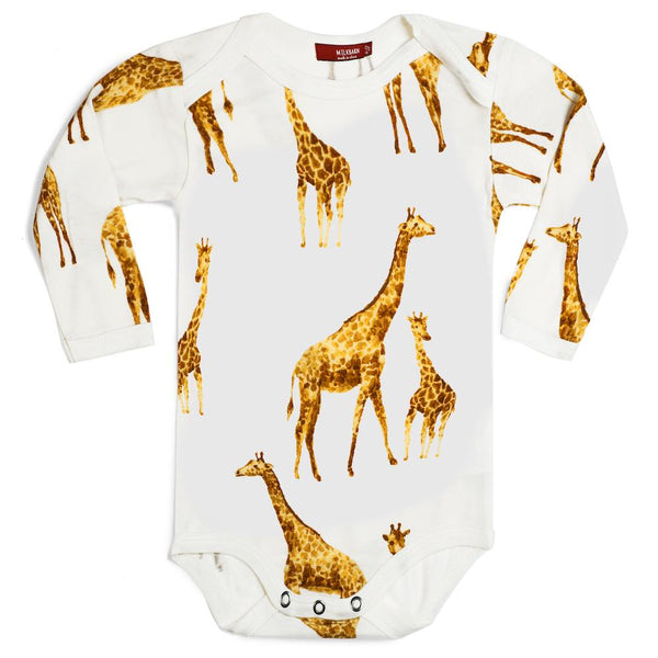 Long Sleeve One Piece - Giraffe