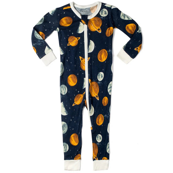 Planets Bamboo Zipper Pajama