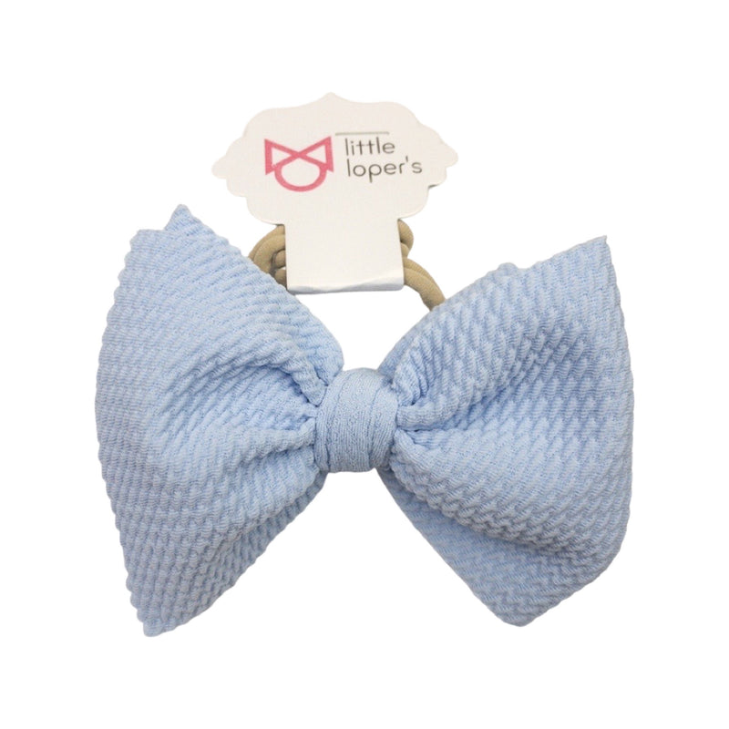 Baby Blue Skinny Bow (One Size)