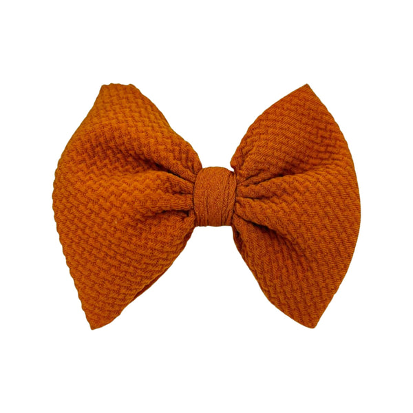 Burnt Orange Skinny Bow (One Size)