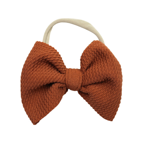 Caramel Skinny Bow (One Size)