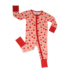 Little Sleepies Cherry on Top Bamboo Zippy
