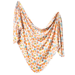 Knit Swaddle Blanket - Citrus