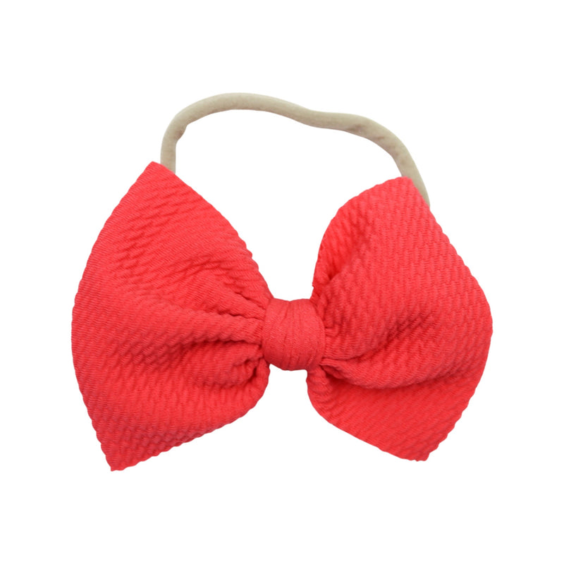 Coral Skinny Bow (One Size)