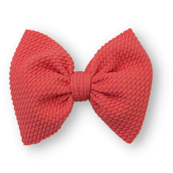 Coral Skinny Bow (One Size)