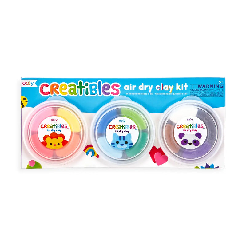 Ooly Creatibles DIY Air Dry Clay Kit - Set of 12 Colors