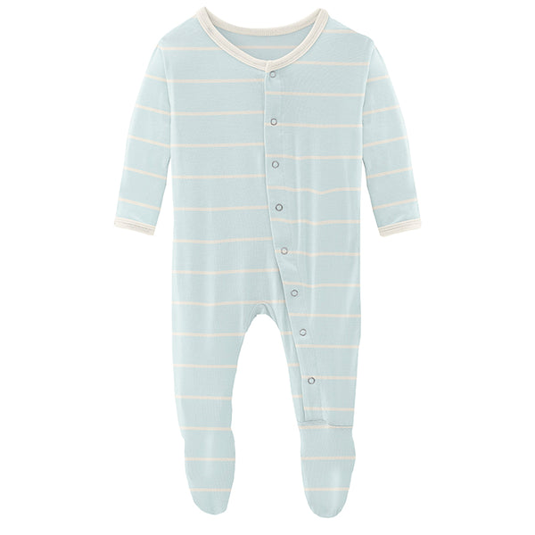 Bamboo Footie - Fresh Air Stripe