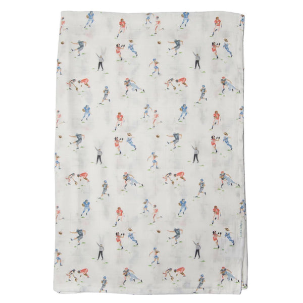 Muslin Swaddle Blanket - Football