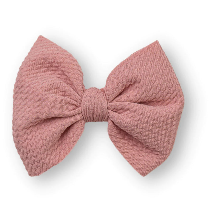 French Rose Skinny Bow (One Size)