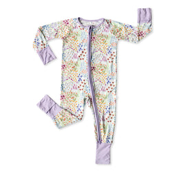 Little Sleepies Flower Fields Bamboo Zippy