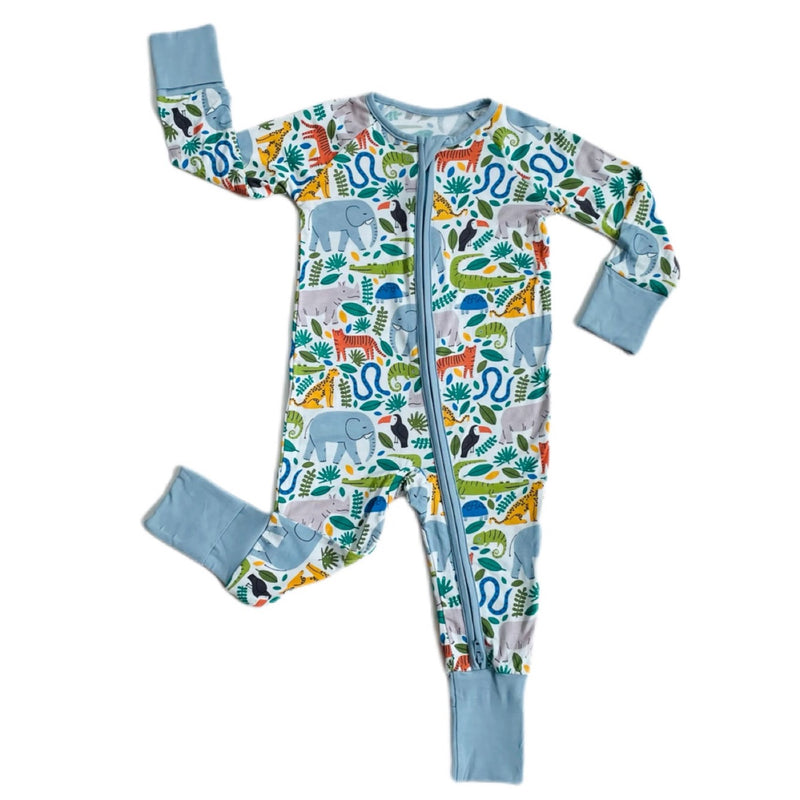 Little Sleepies Jungle Safari Bamboo Zippy