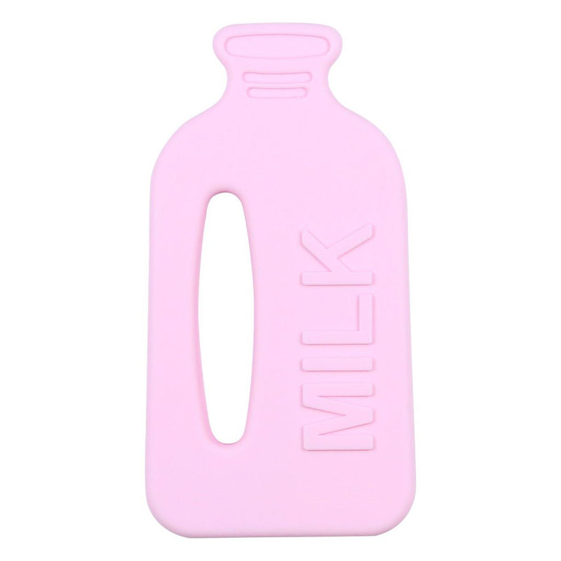 Milk Bottle Teether - Pink