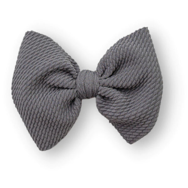 Grey Skies Skinny Bow (One Size)