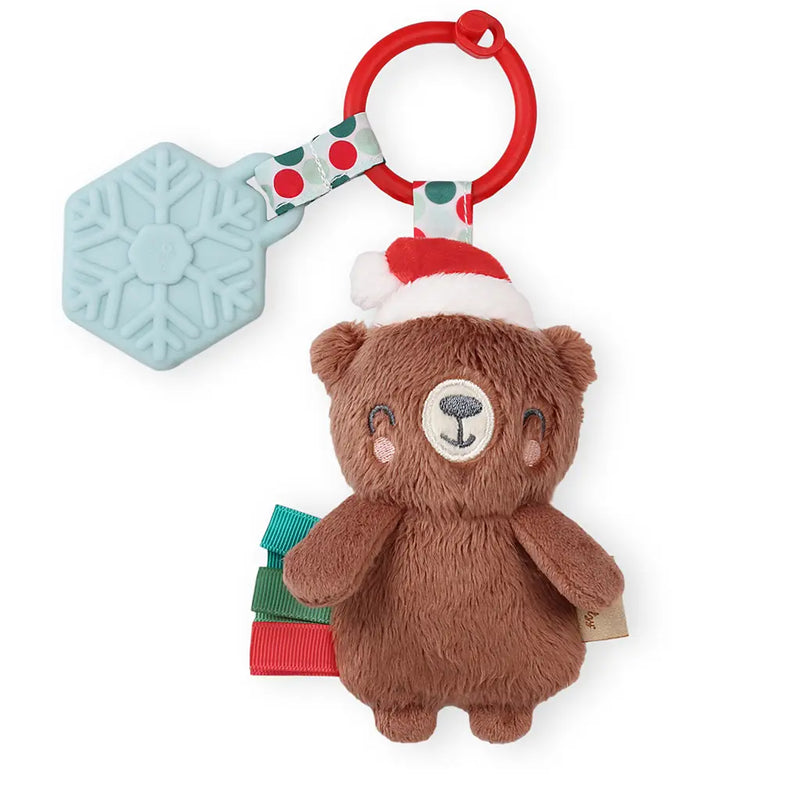 Itzy Pal Plush + Teether - Holiday Bear